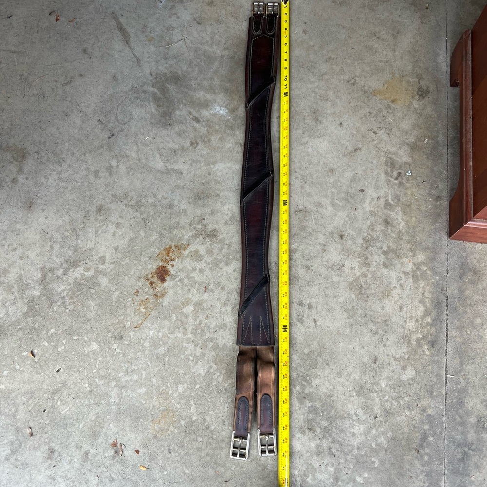 46” measured leather used girth